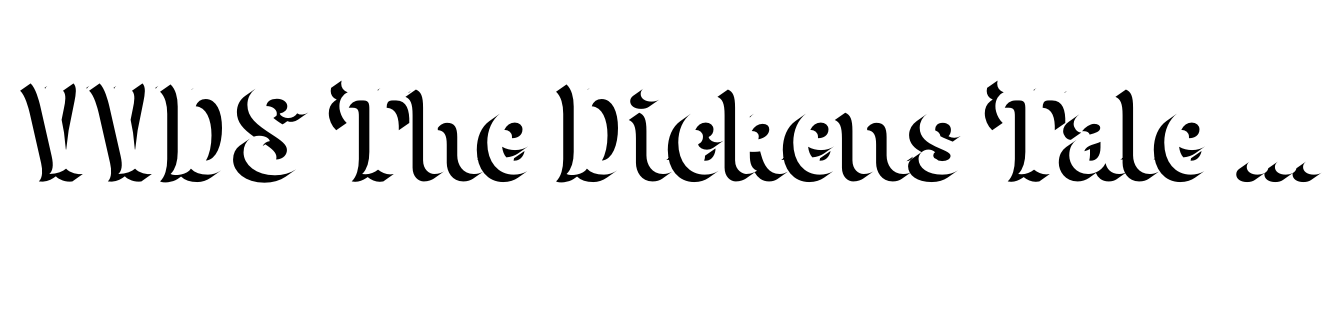 VVDS The Dickens Tale Bold Cut Block